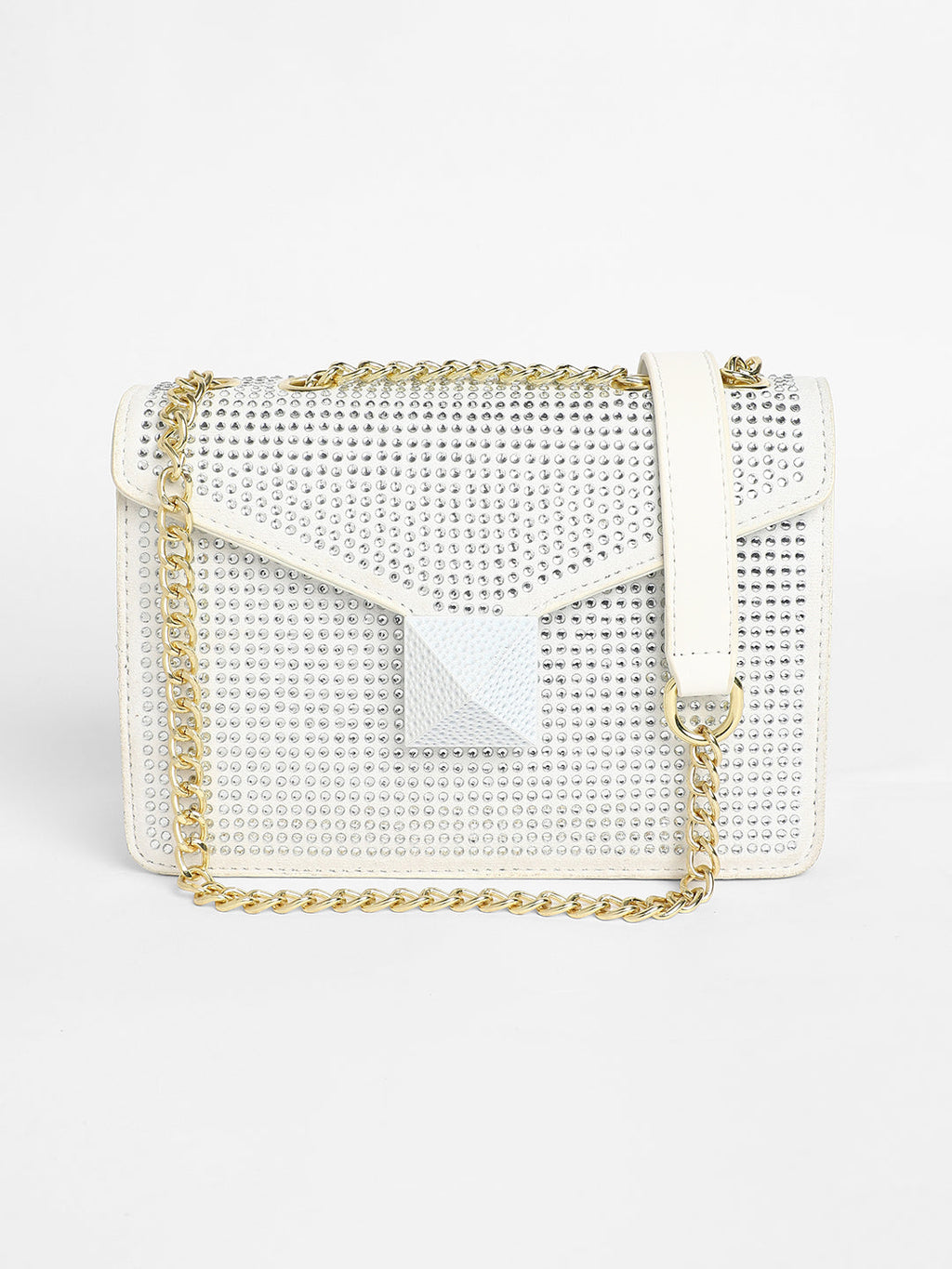 The Stud Sling Bag - Ivory White