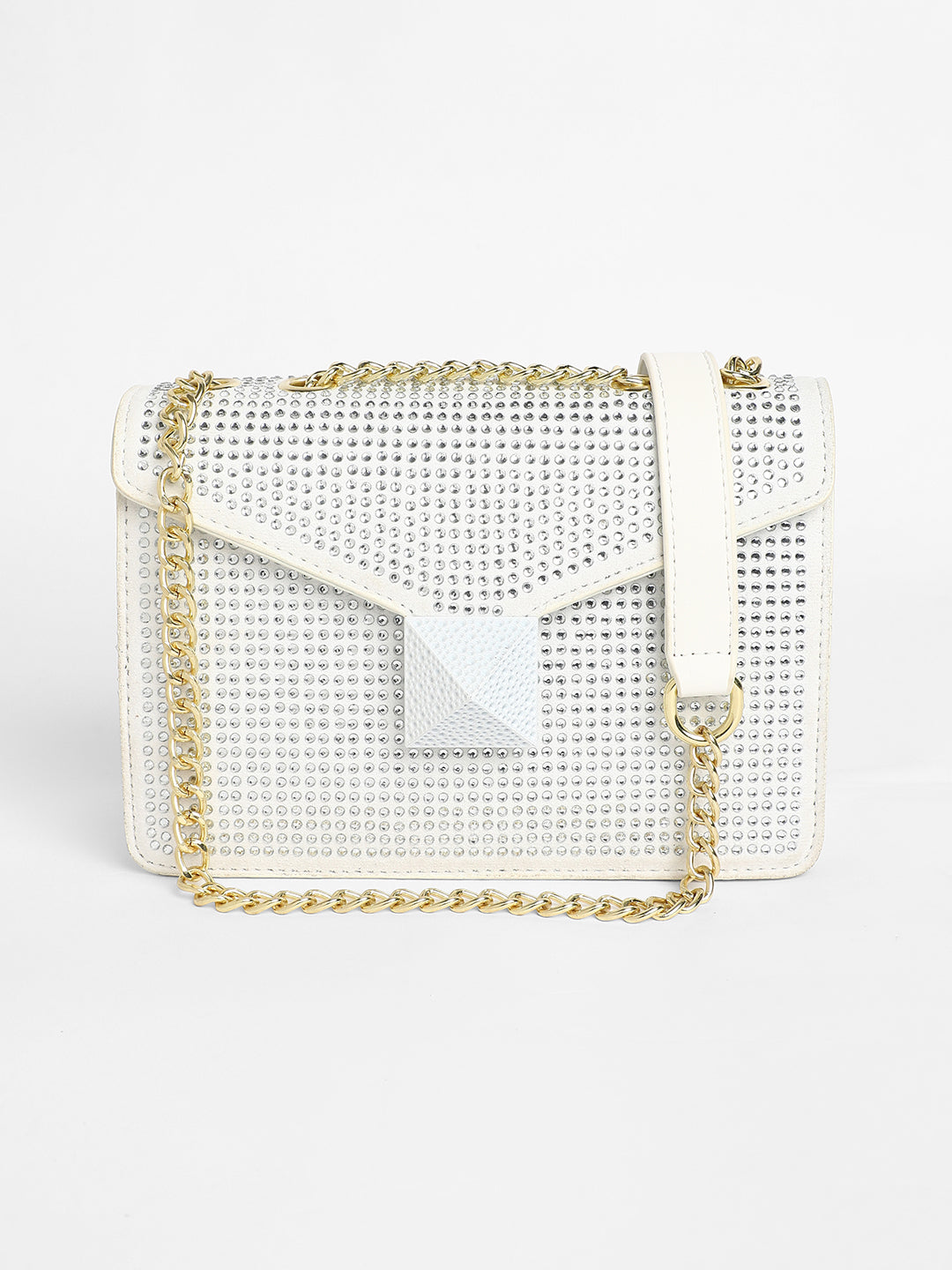 The Stud Sling Bag - Ivory White