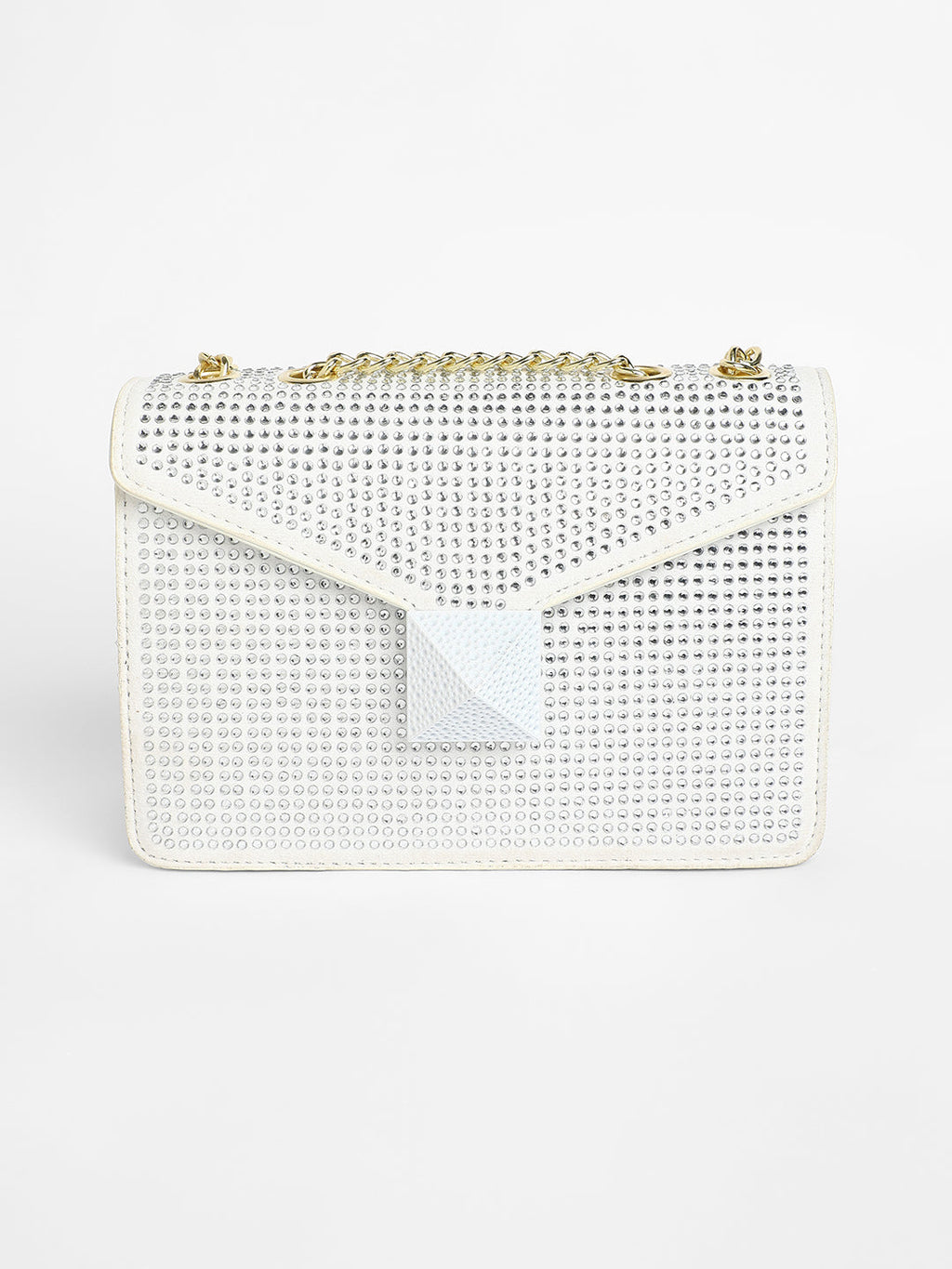 The Stud Sling Bag - Ivory White