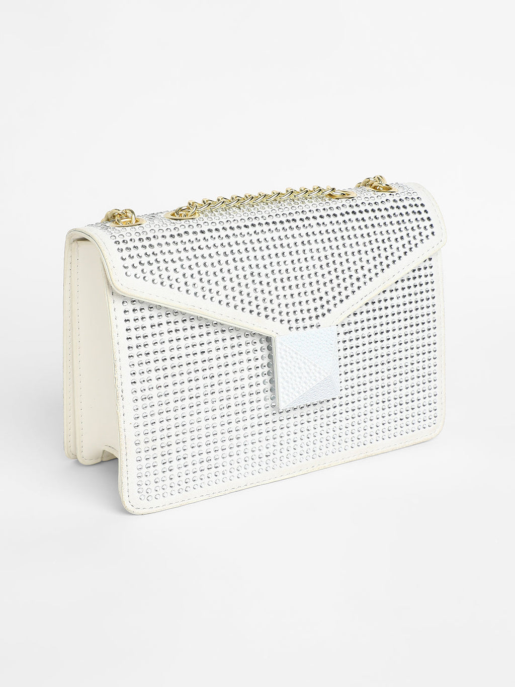 The Stud Sling Bag - Ivory White