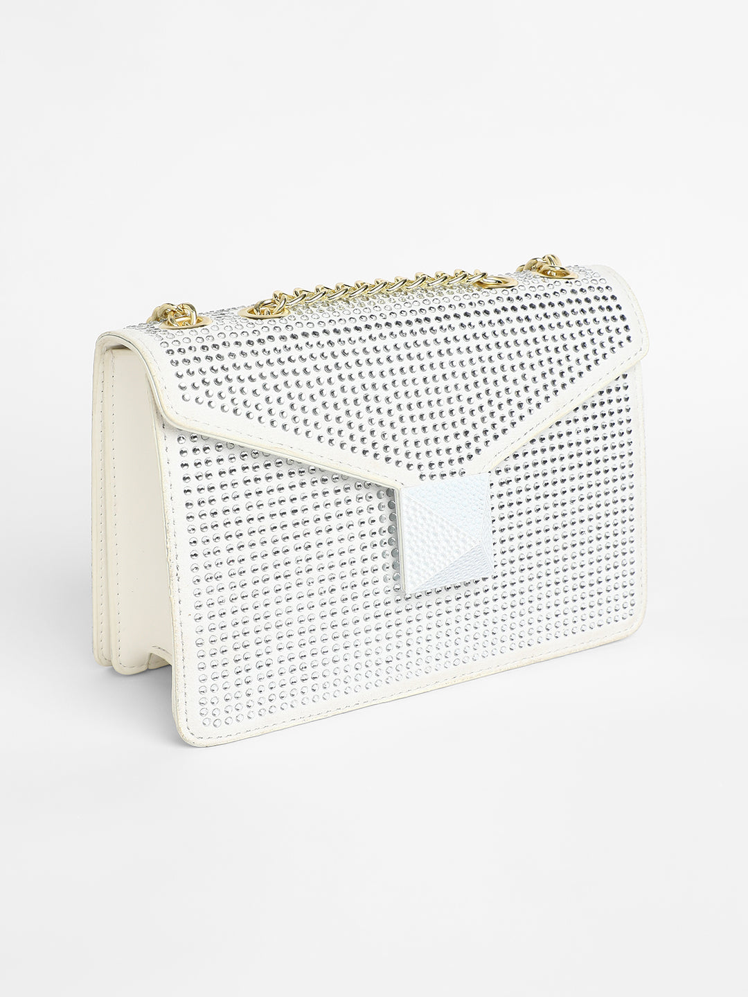 The Stud Sling Bag - Ivory White
