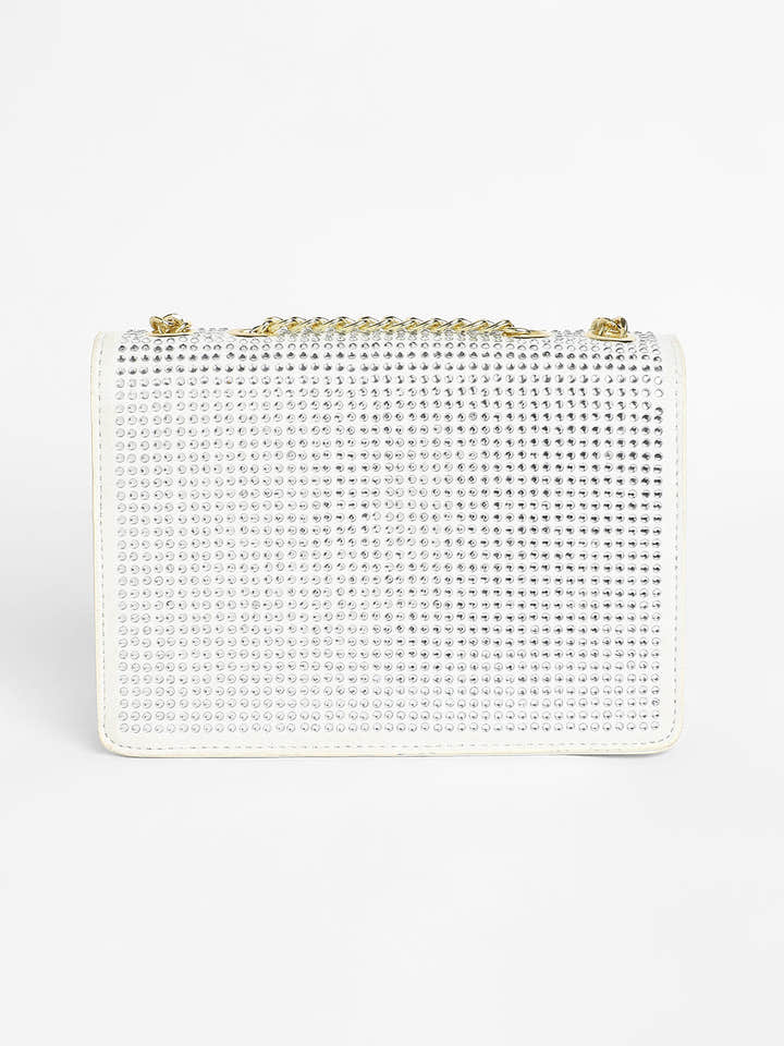 The Stud Sling Bag - Ivory White