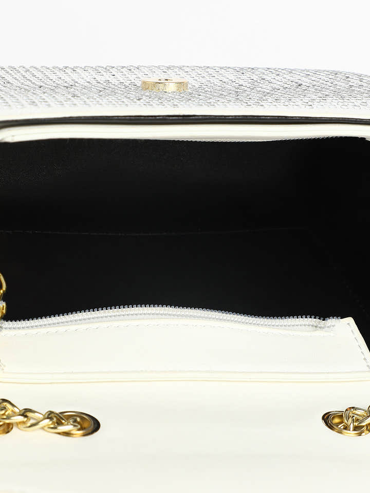 The Stud Sling Bag - Ivory White