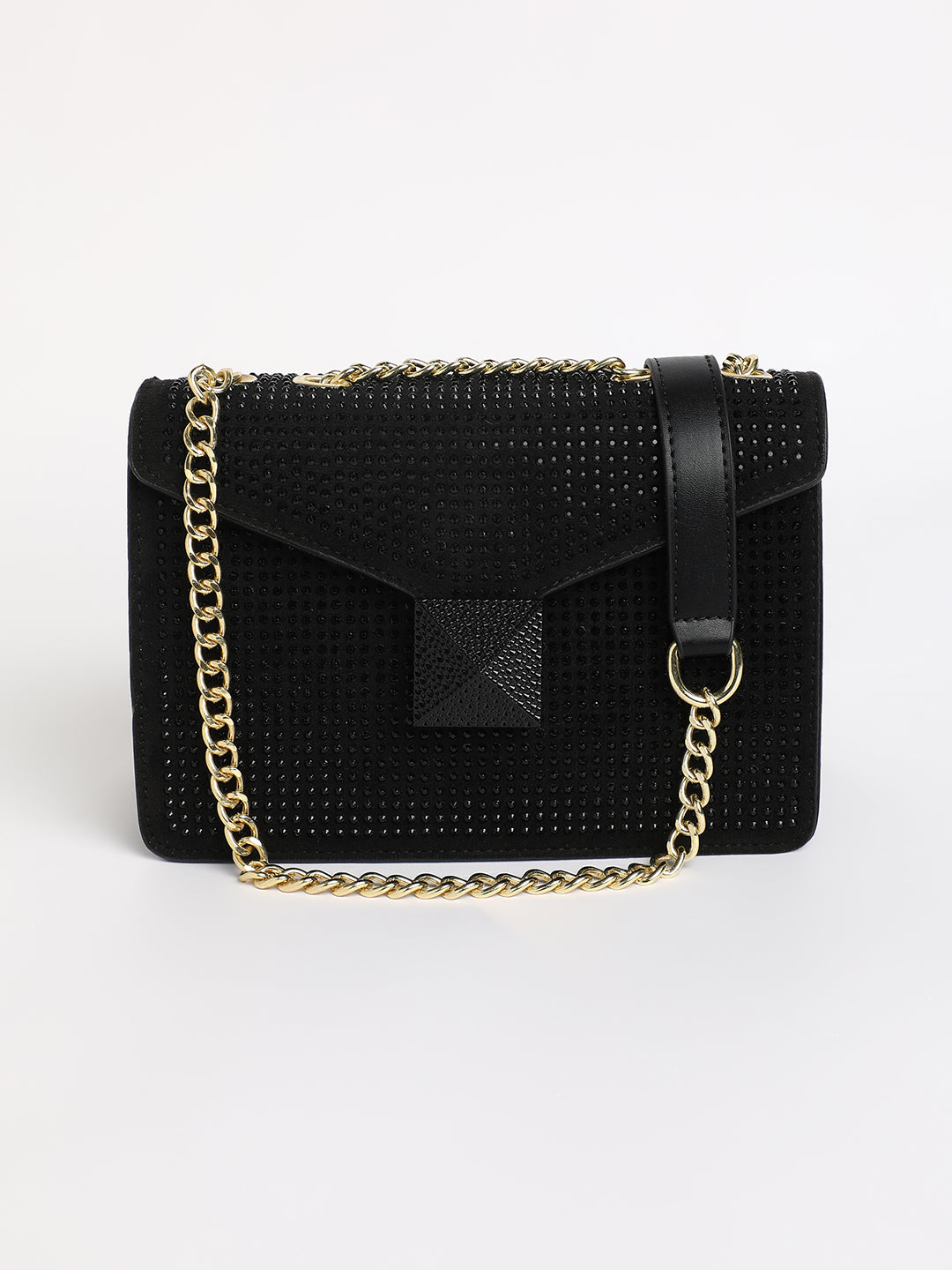 The Stud Sling Bag - Midnight Black