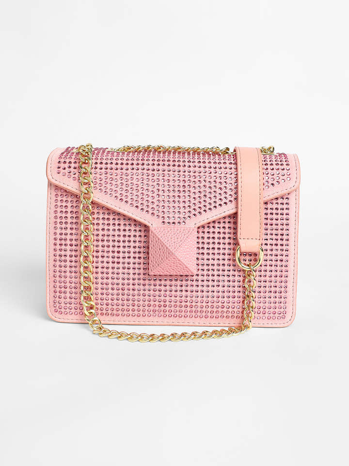 The Stud Sling Bag - Blush Pink