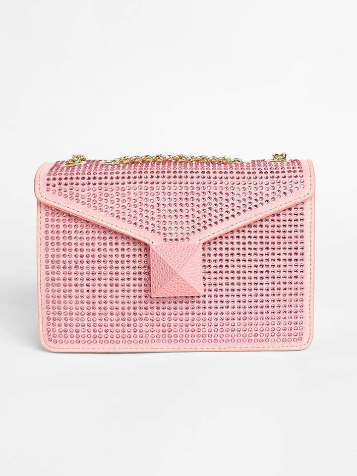 The Stud Sling Bag - Blush Pink