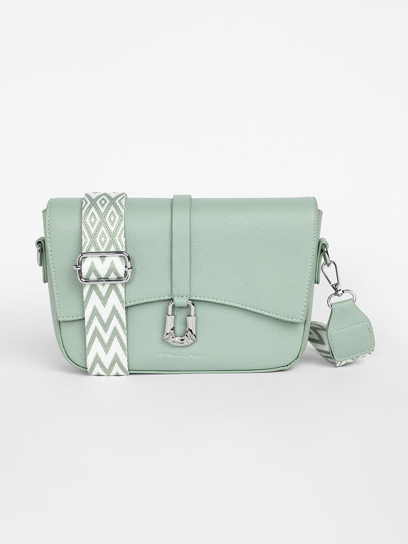 The Hanging Buckle Sling Bag - Pistachio Green