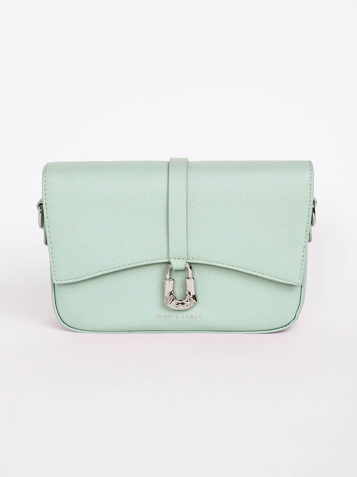 The Hanging Buckle Sling Bag - Pistachio Green