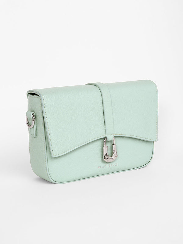 The Hanging Buckle Sling Bag - Pistachio Green
