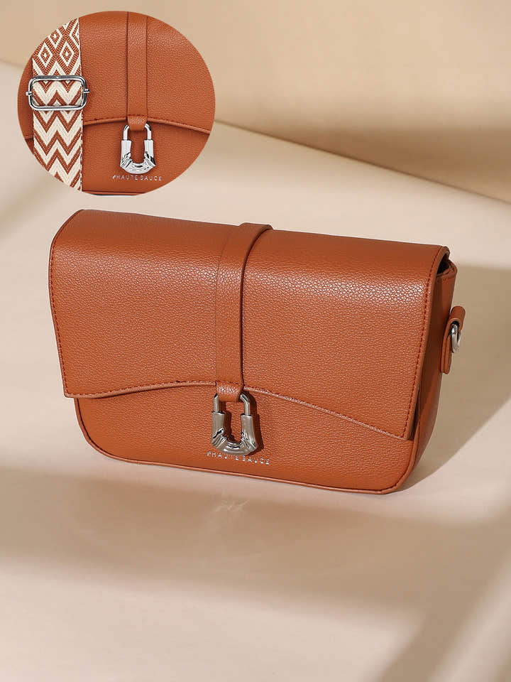 The Hanging Buckle Sling Bag - Terracotta Brown