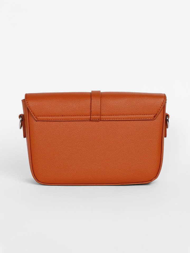 The Hanging Buckle Sling Bag - Terracotta Brown