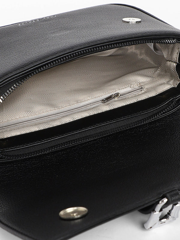 The Hanging Buckle Sling Bag - Midnight Black