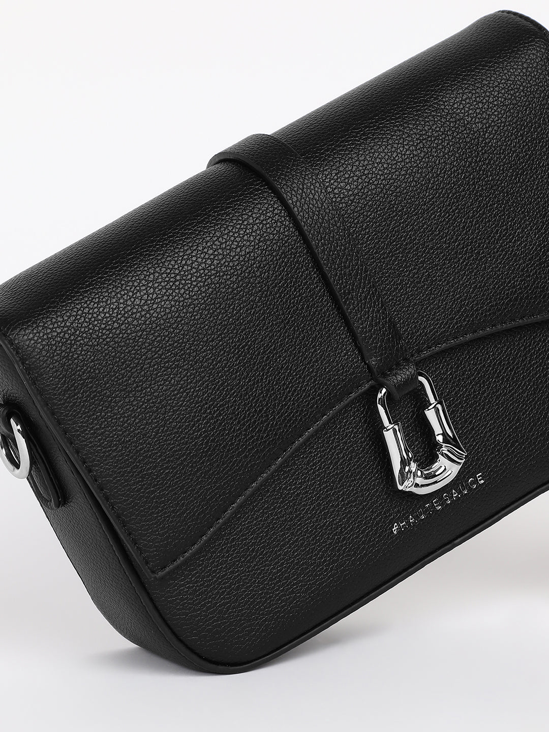 The Hanging Buckle Sling Bag - Midnight Black