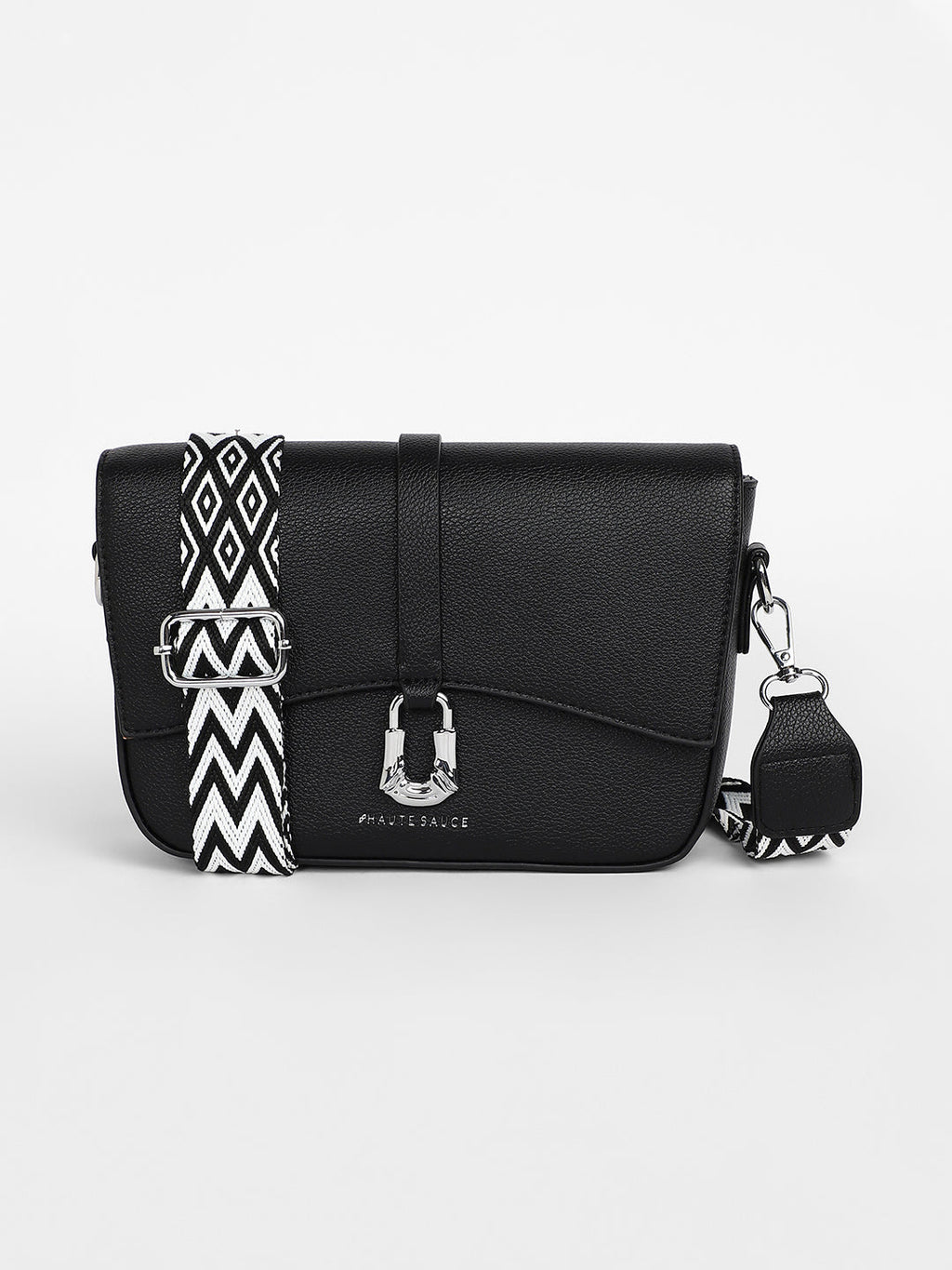 The Hanging Buckle Sling Bag - Midnight Black