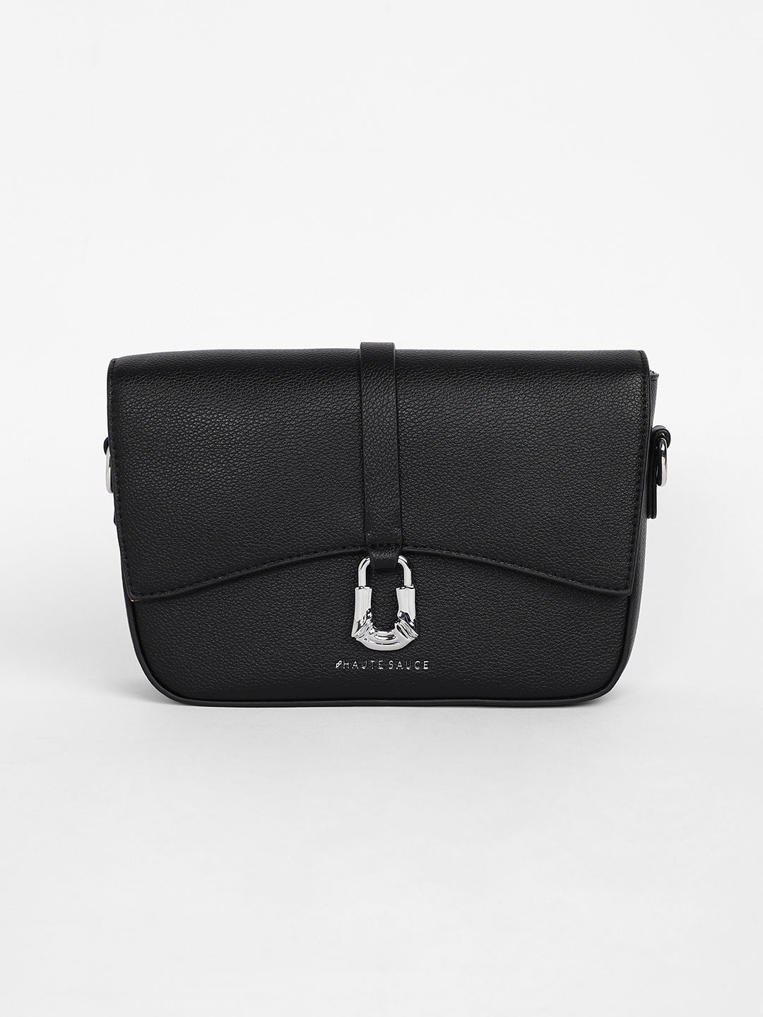 The Hanging Buckle Sling Bag - Midnight Black
