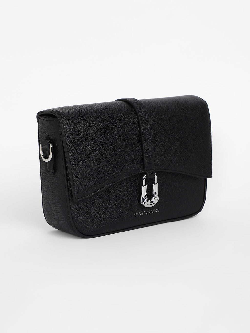 The Hanging Buckle Sling Bag - Midnight Black