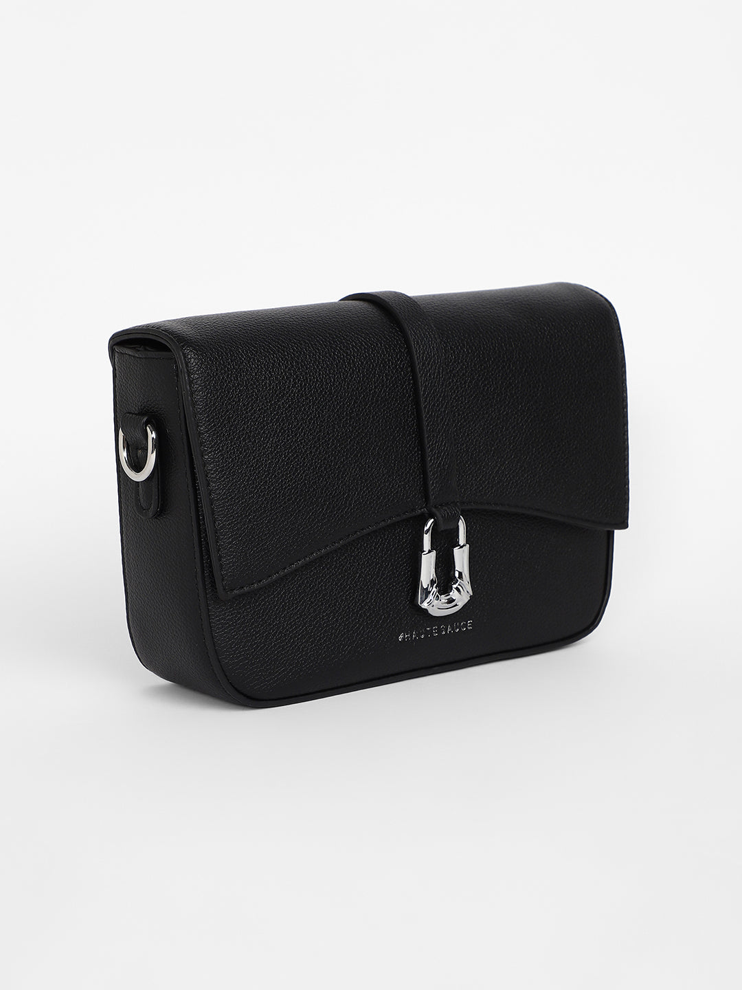 The Hanging Buckle Sling Bag - Midnight Black