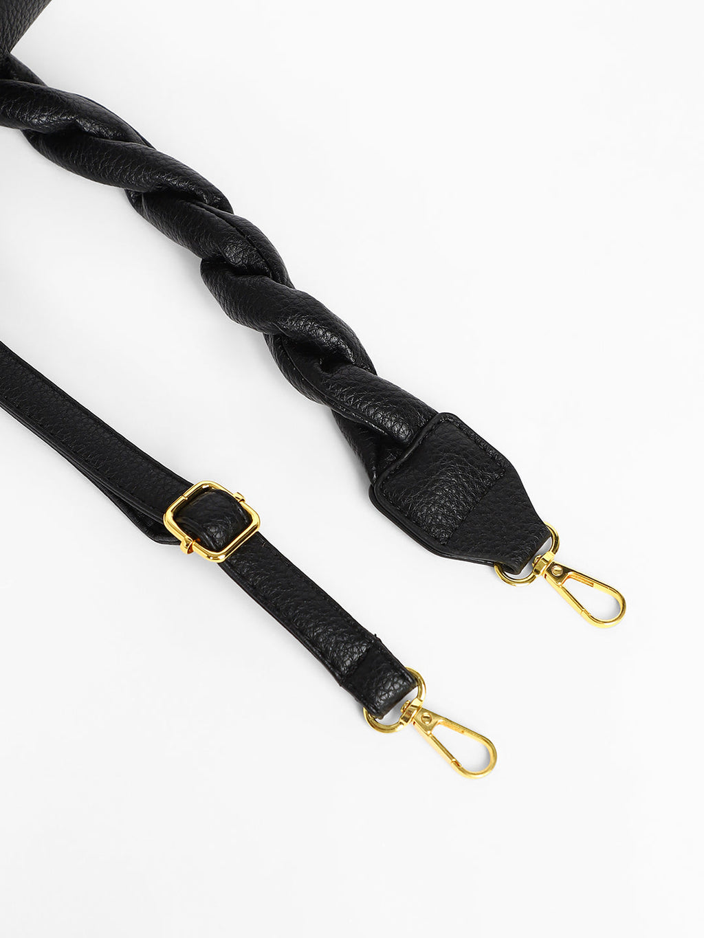 The Tang-Buckle Shoulder Bag - Midnight Black