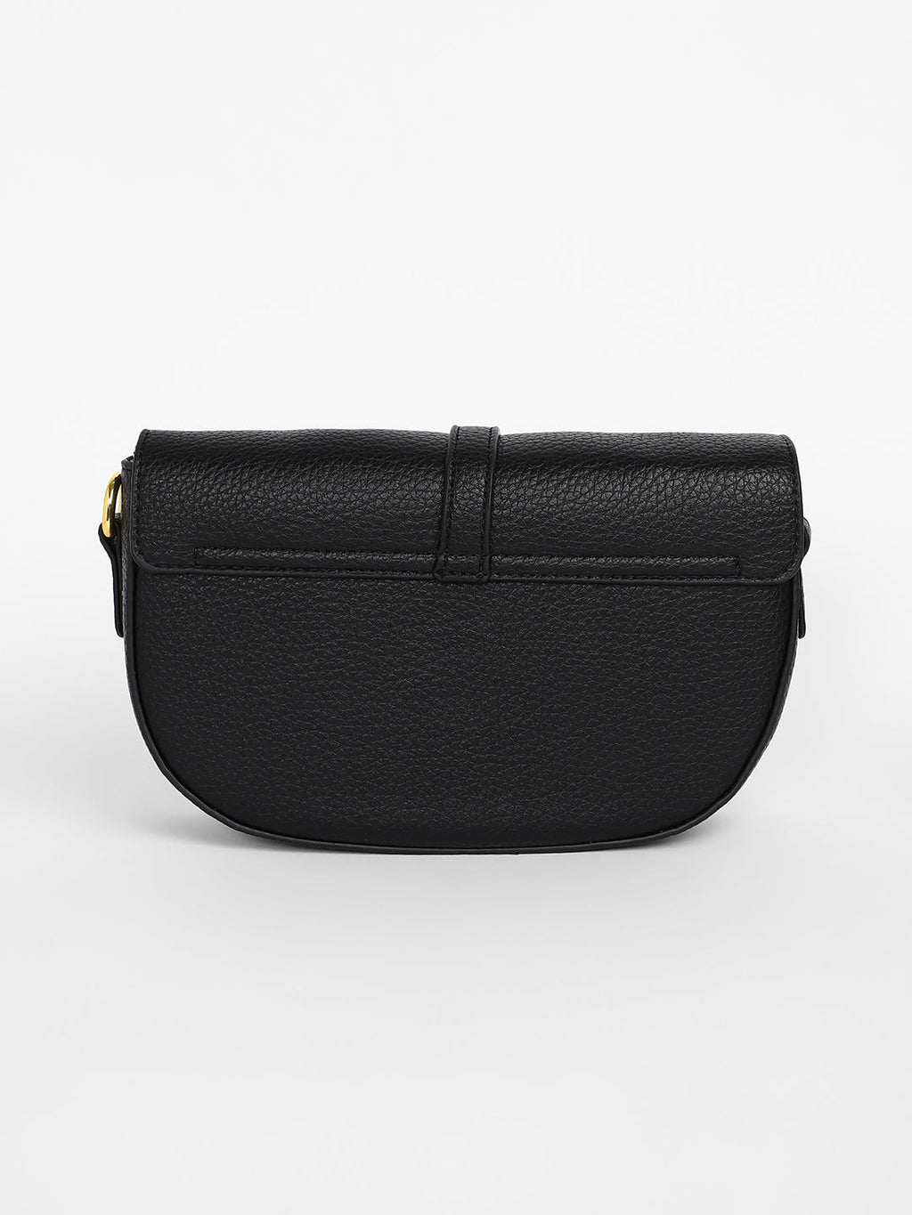 The Tang-Buckle Shoulder Bag - Midnight Black