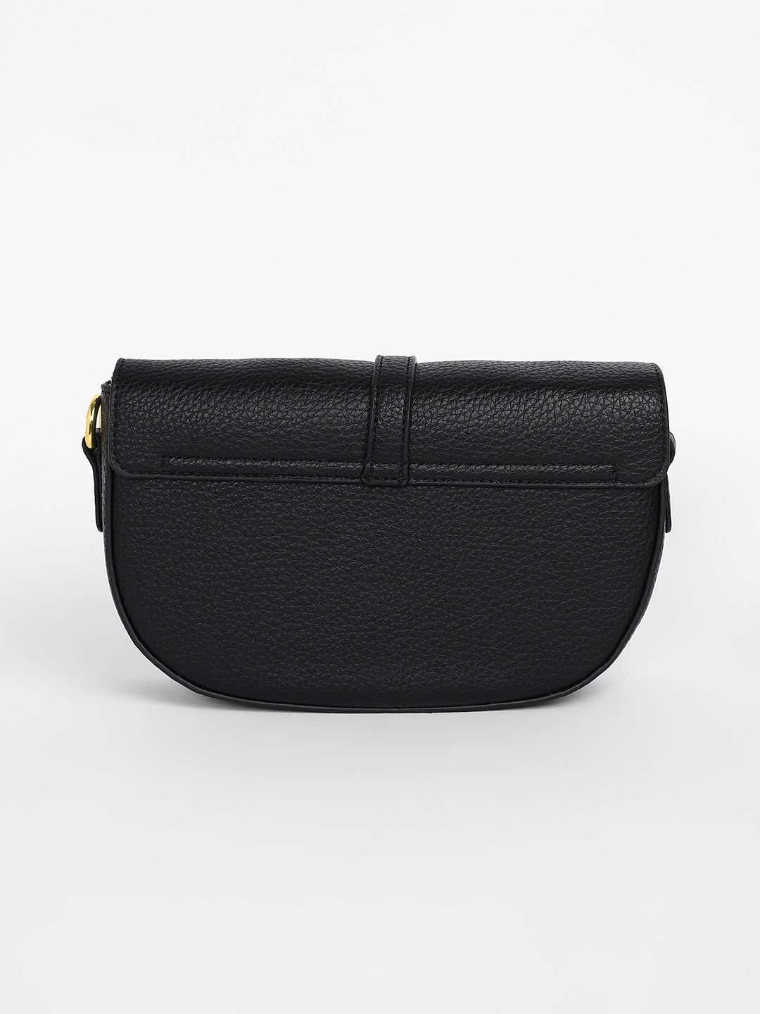 The Tang-Buckle Shoulder Bag - Midnight Black