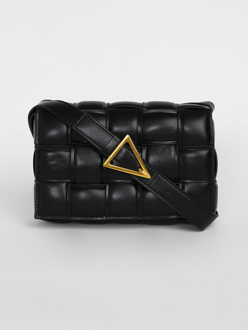 The Puffy Interwine Sling Bag - Midnight Black
