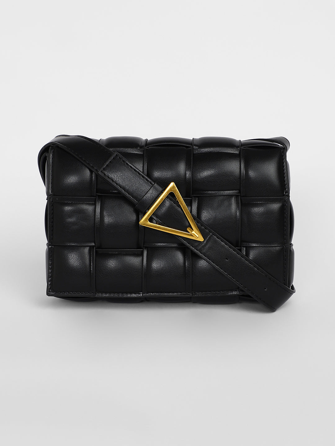 The Puffy Interwine Sling Bag - Midnight Black