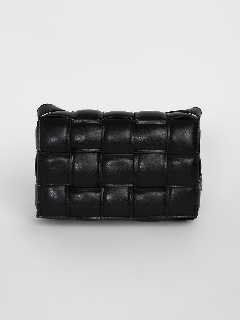 The Puffy Interwine Sling Bag - Midnight Black