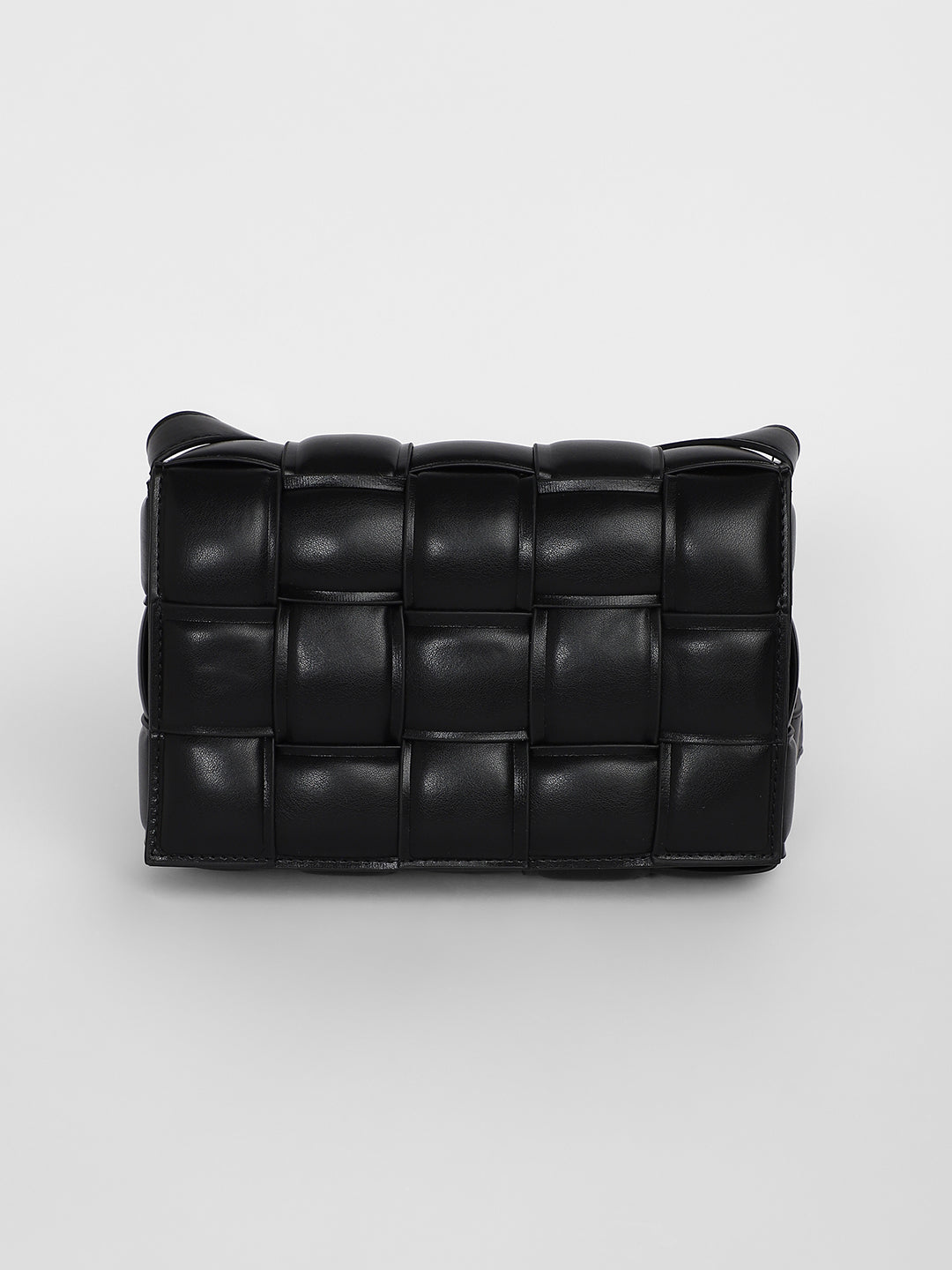 The Puffy Interwine Sling Bag - Midnight Black