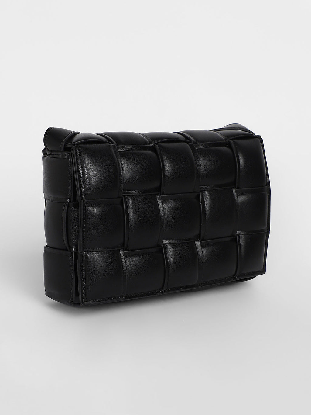 The Puffy Interwine Sling Bag - Midnight Black