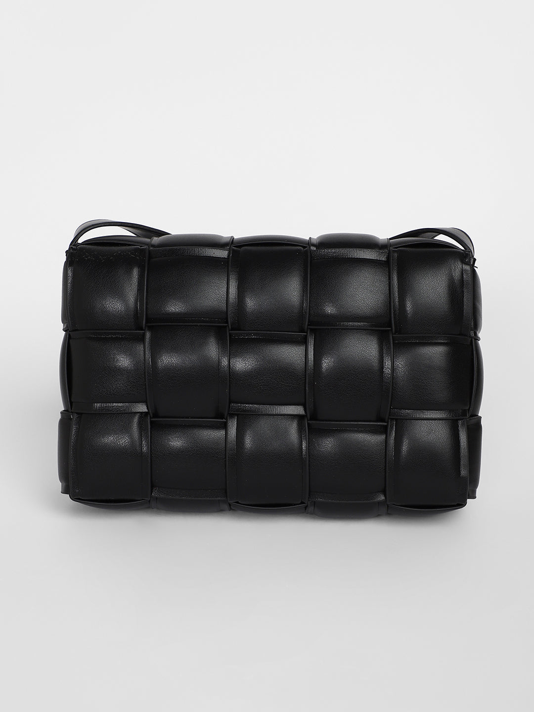 The Puffy Interwine Sling Bag - Midnight Black
