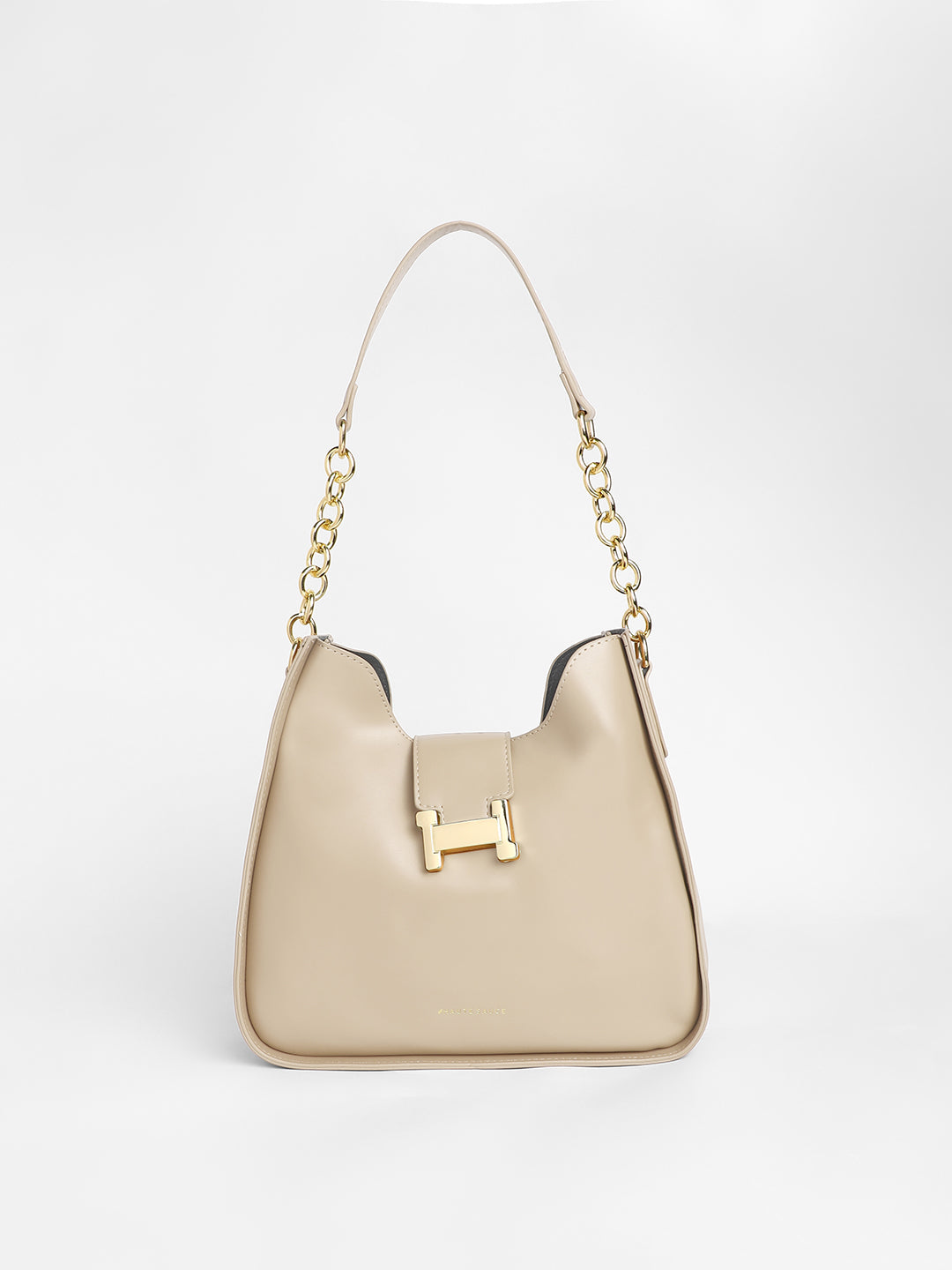 The Monogram Shoulder Bag With Pouch - Ivory White