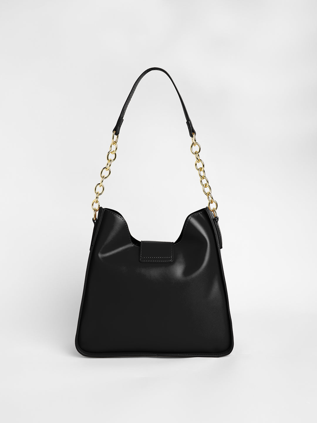 The Monogram Shoulder Bag With Pouch - Midnight Black