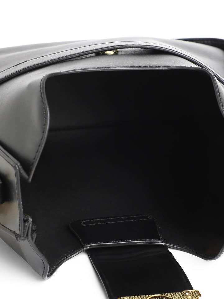 The Monogram Shoulder Bag With Pouch - Midnight Black