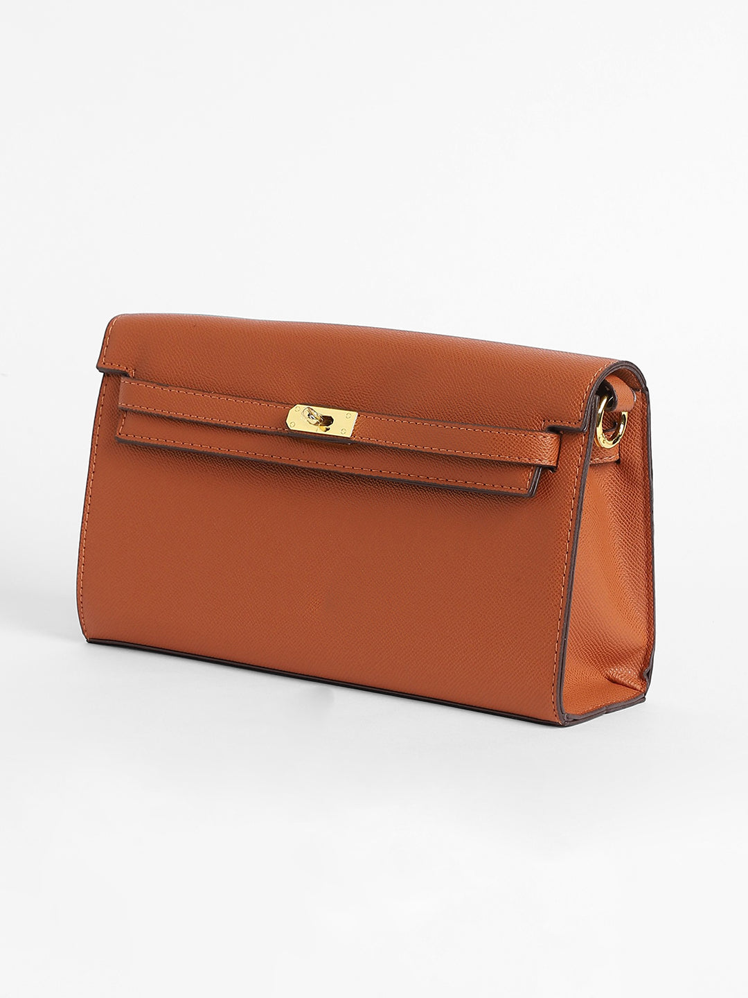 The Overlap Sling Bag - Terracotta Brown