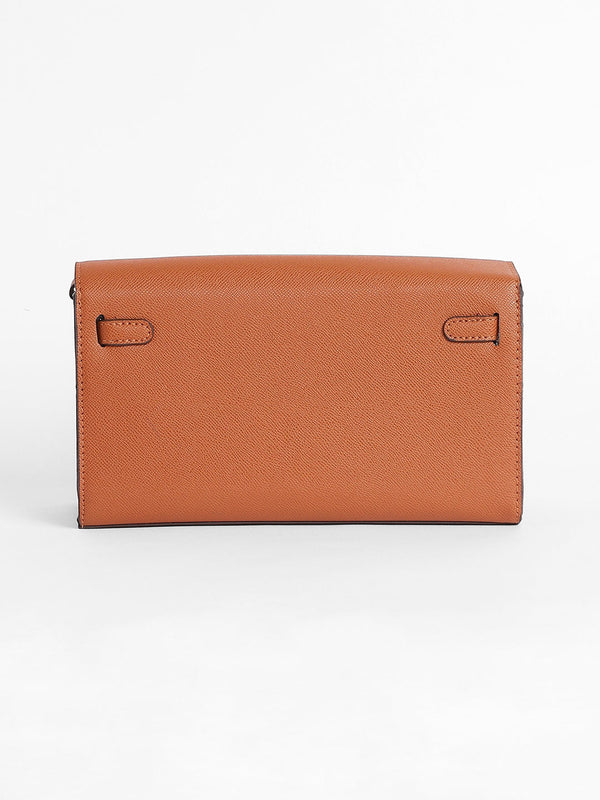 The Overlap Sling Bag - Terracotta Brown