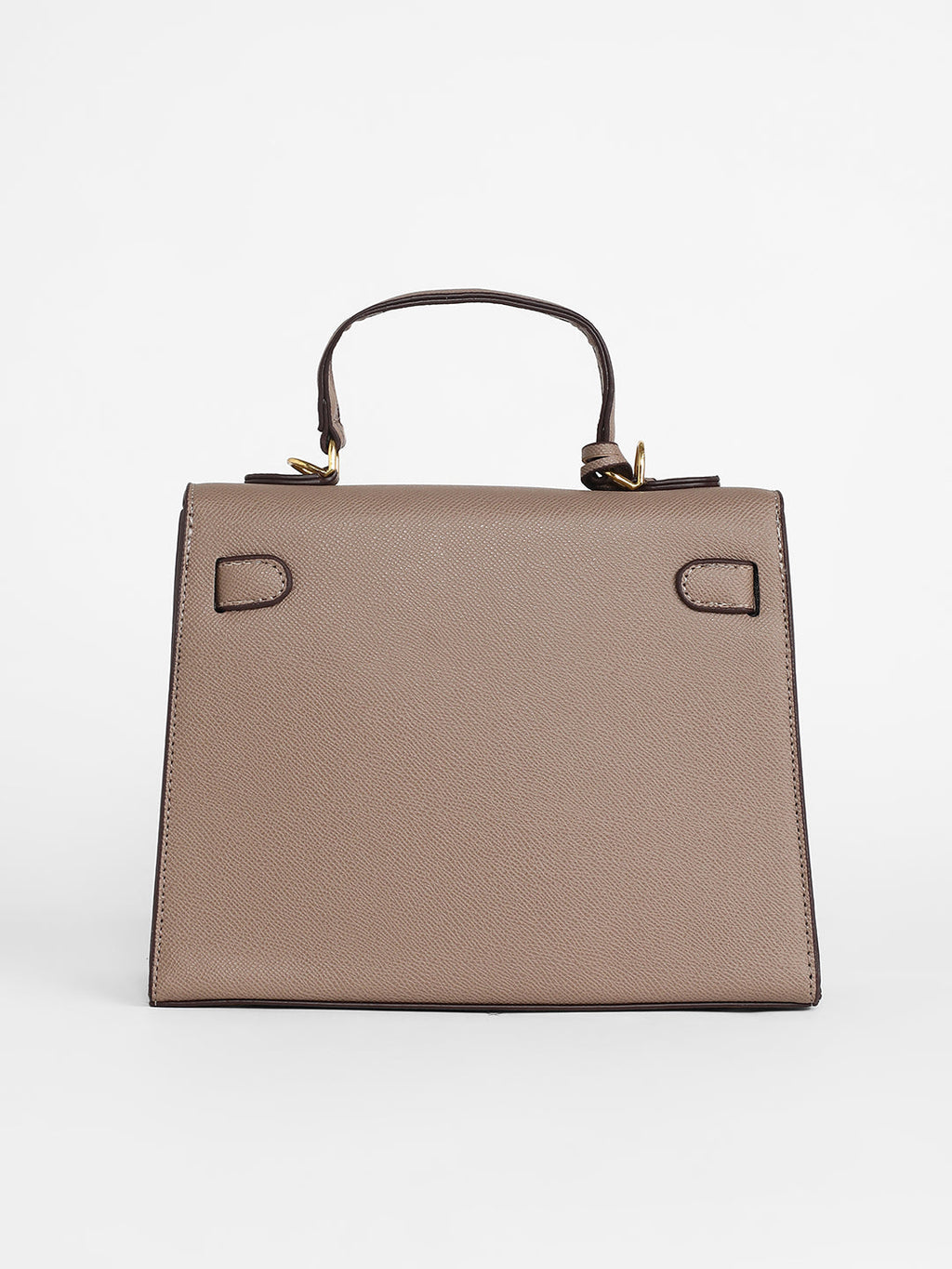 The Overlap Satchel Bag - Camel Brown