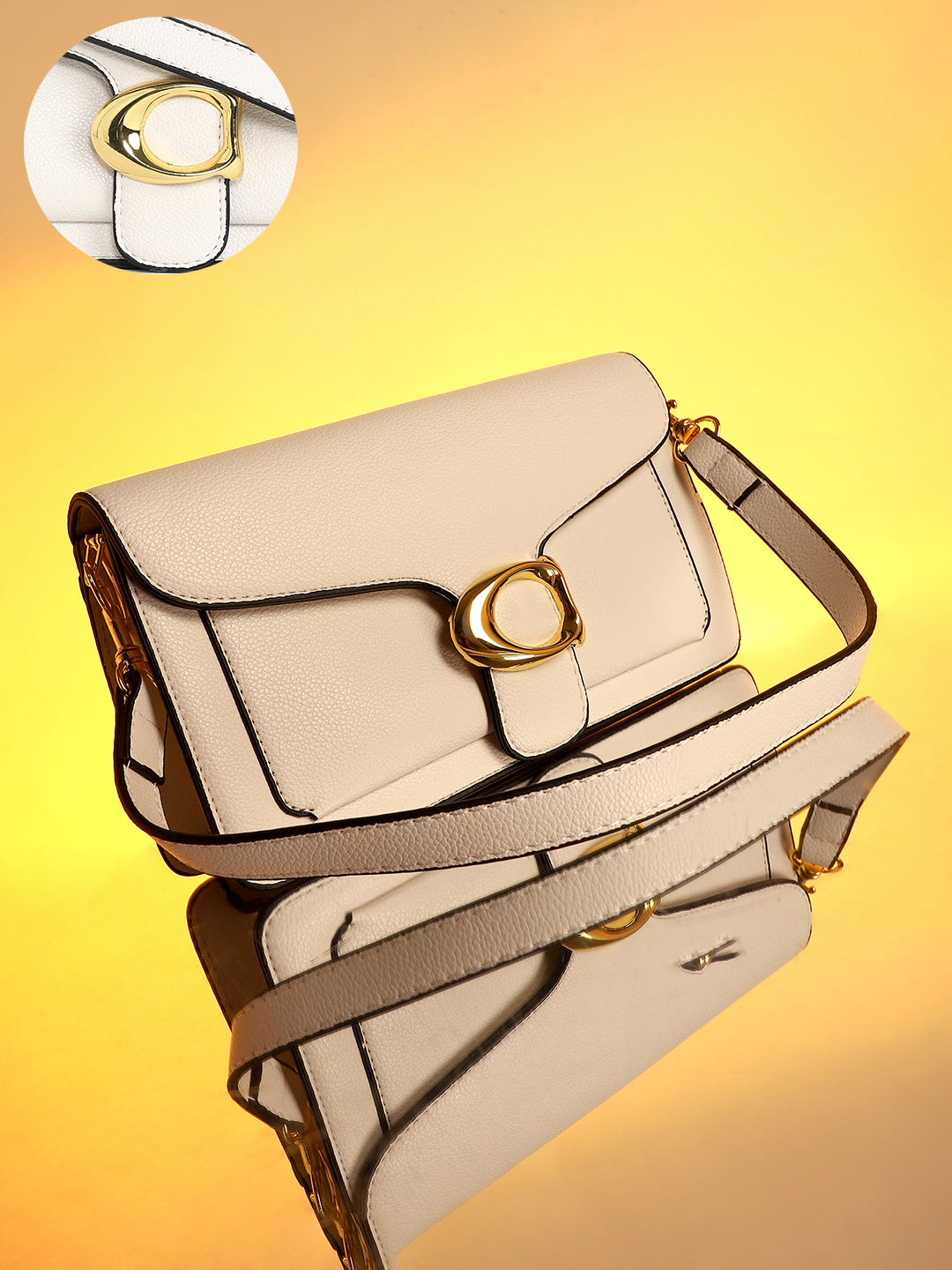The Burg Shoulder Bag - Ivory White