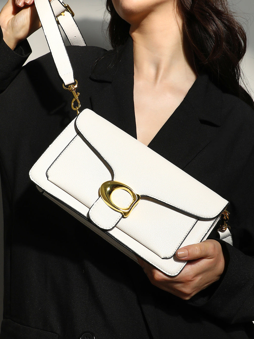 The Burg Shoulder Bag - Ivory White