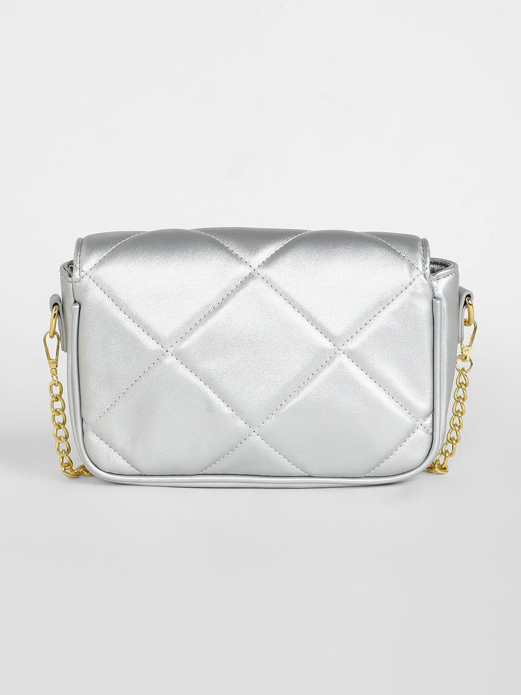 The Quilted Butterfly Shoulder Bag - Chalice Silver