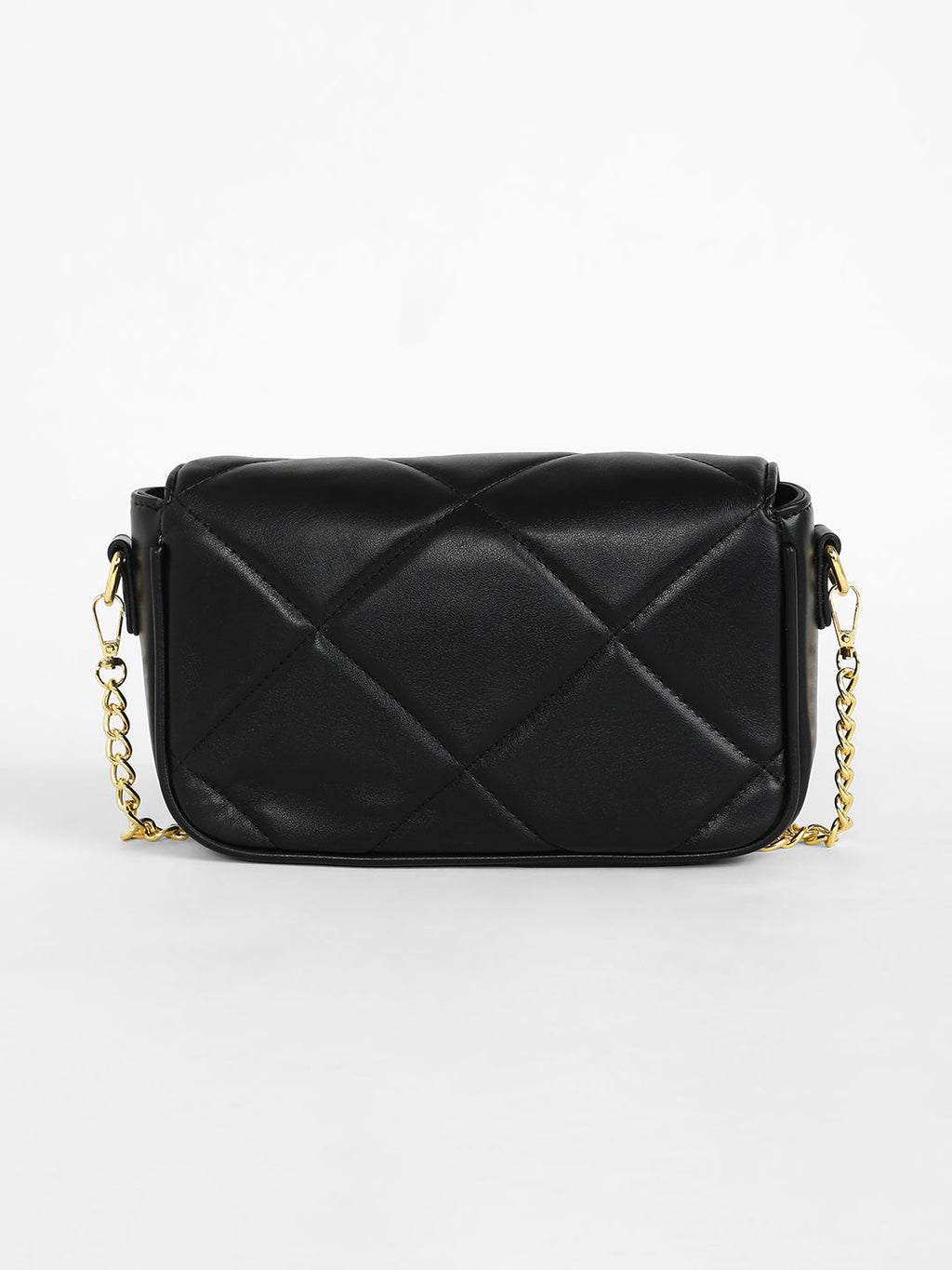 The Quilted Butterfly Shoulder Bag - Midnight Black