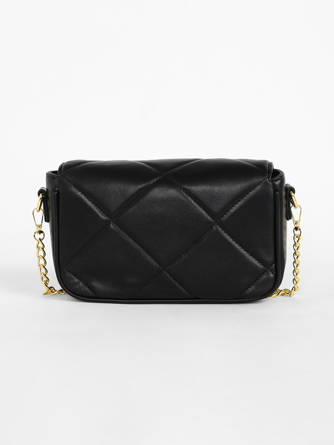 The Quilted Butterfly Shoulder Bag - Midnight Black