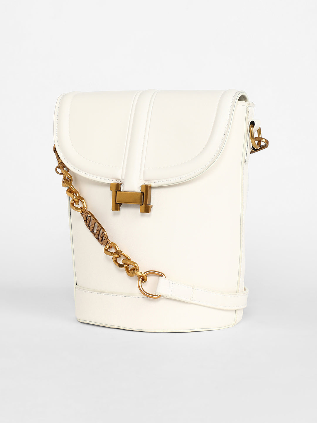 The Monogram Sling Bag - Powder White
