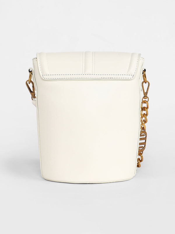 The Monogram Sling Bag - Powder White