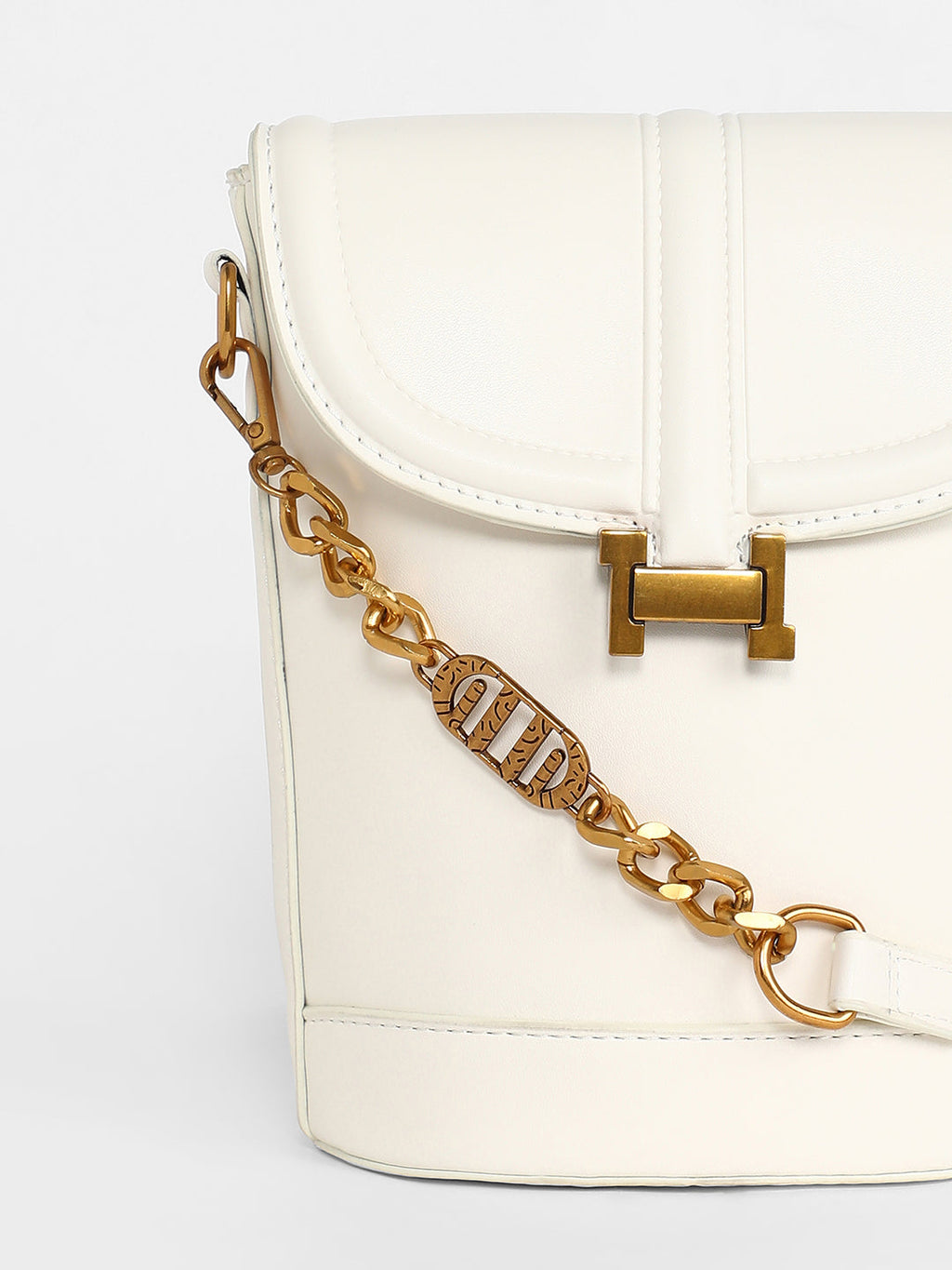 The Monogram Sling Bag - Powder White