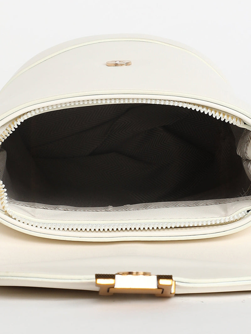 The Monogram Sling Bag - Powder White