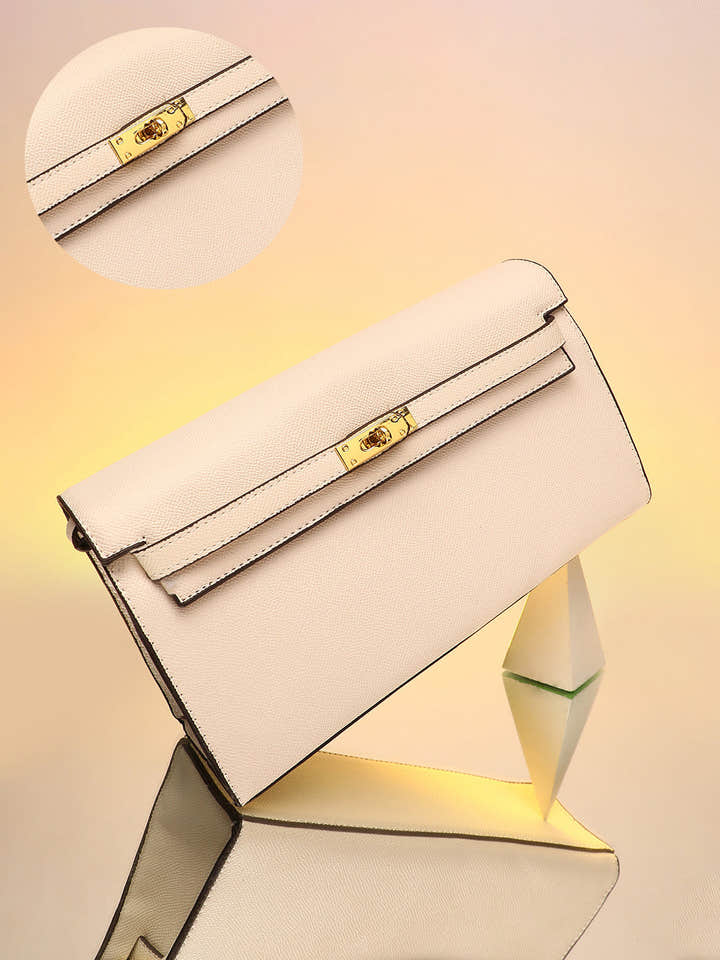 The Overlap Sling Bag - Powder White
