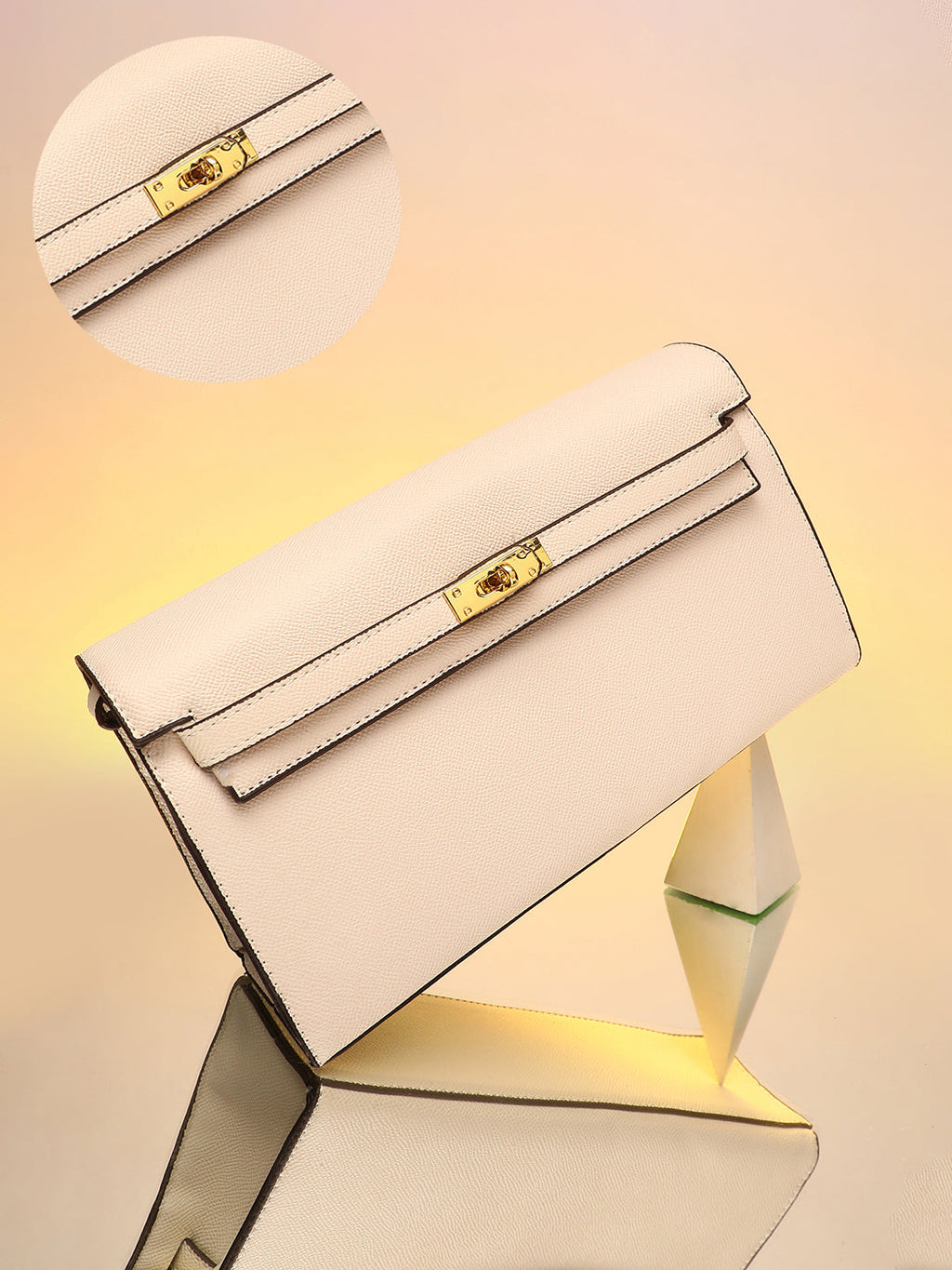 The Overlap Sling Bag - Powder White