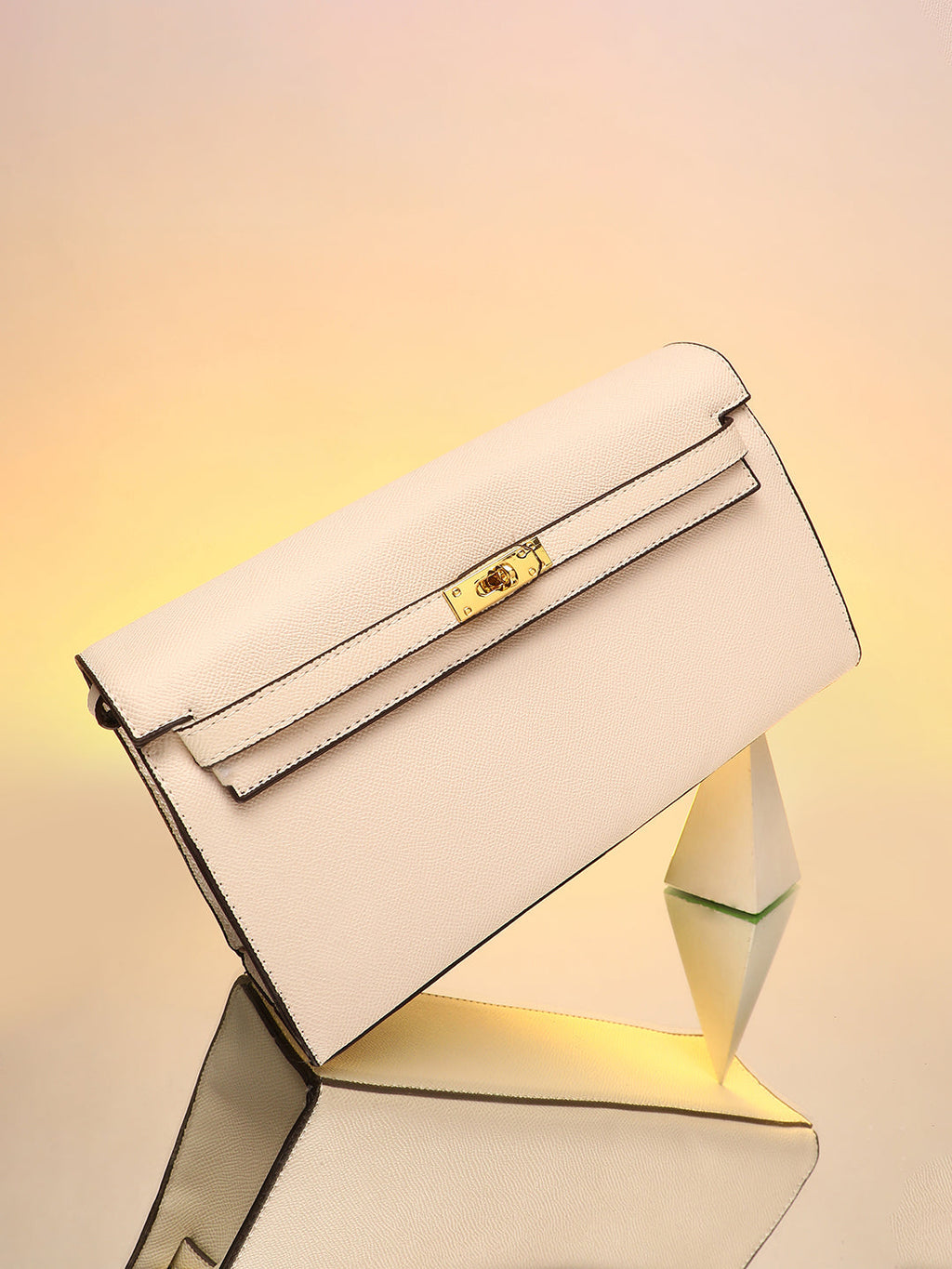 The Overlap Sling Bag - Powder White