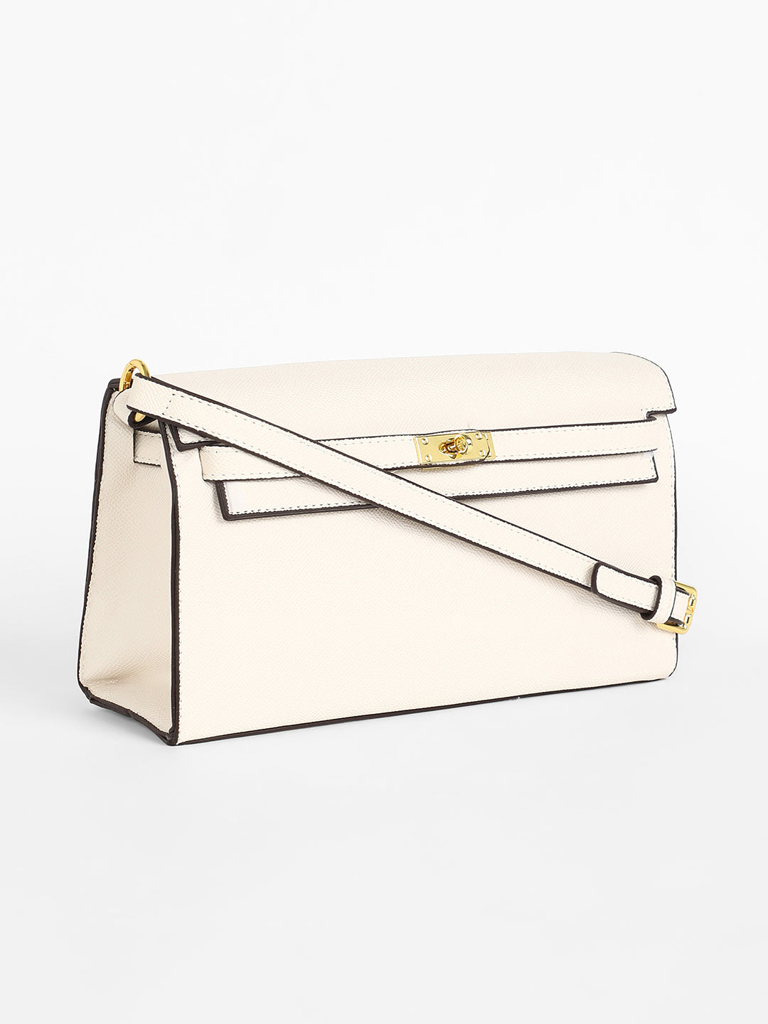 The Overlap Sling Bag - Powder White