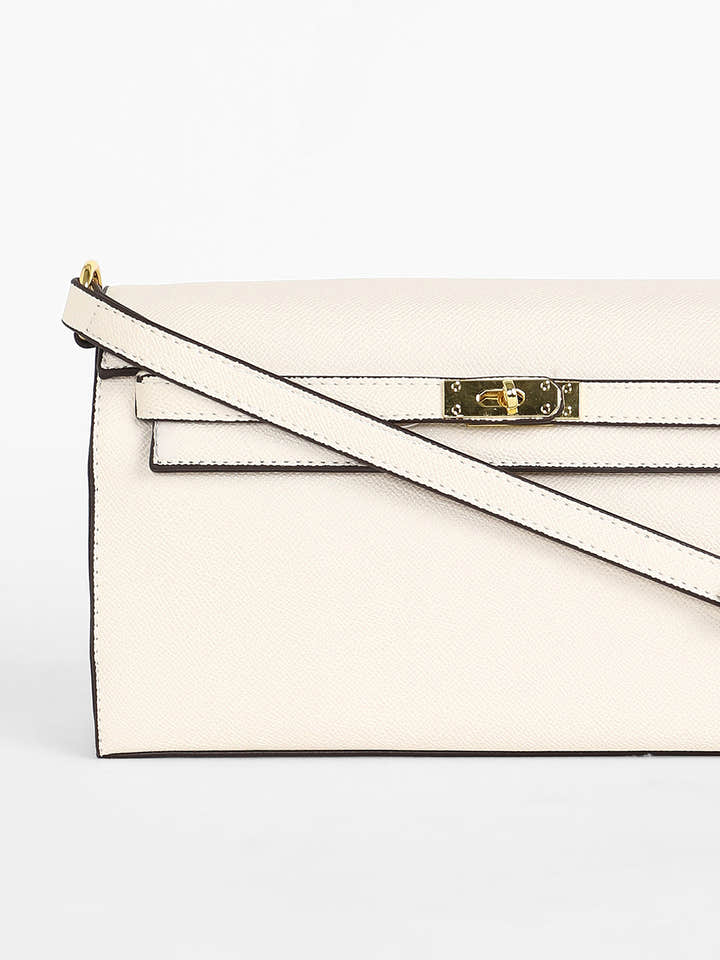 The Overlap Sling Bag - Powder White